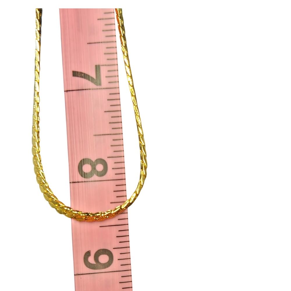 Vintage Monet Gold Thick Curb Chain Necklace - Picture 4 of 5